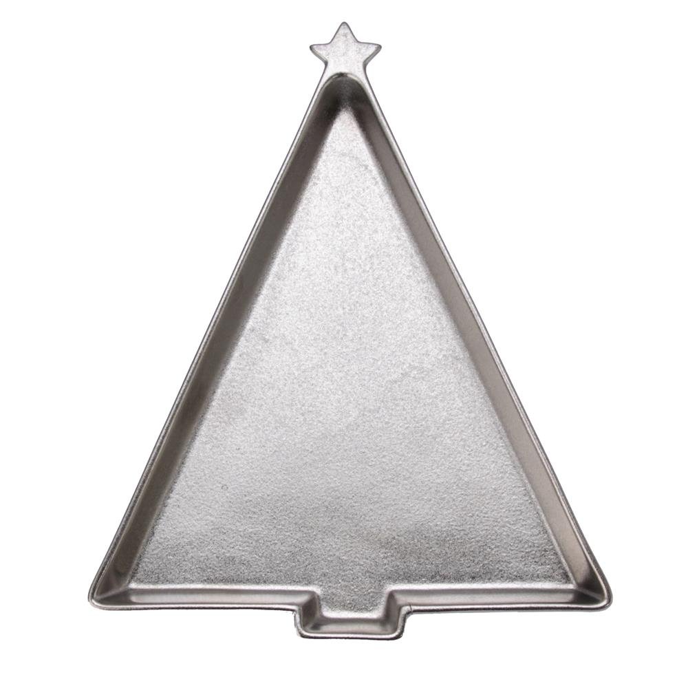 Talerz dekoracyjny choinka 28 cm OTELLO Silver VILLA ITALIA