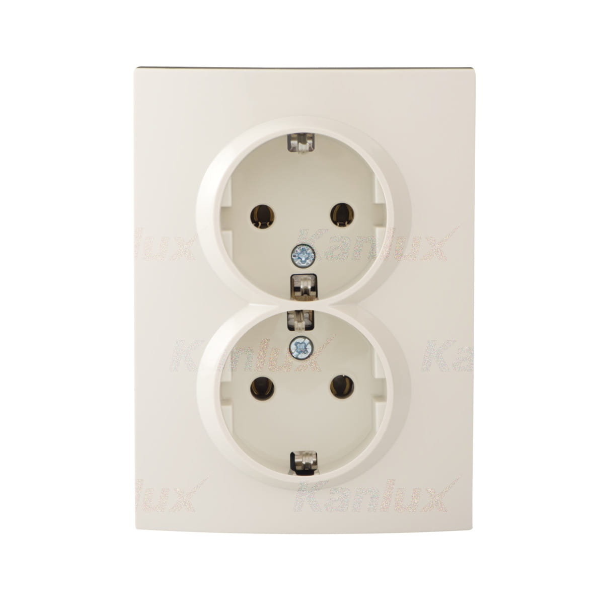 Kanlux Gniazdo zasilające podwójne Schuko, kompletne LOGI 02-1270-103 kr 25154