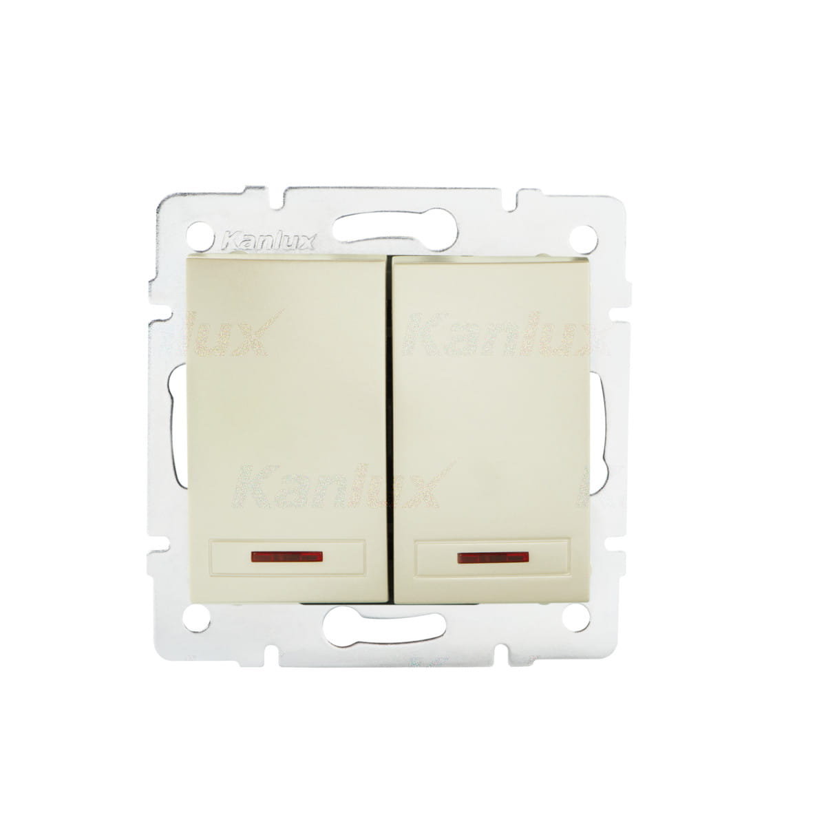 Kanlux Łącznik dwugrupowy świecznikowy z LED DOMO 01-1120-230 pe 24961