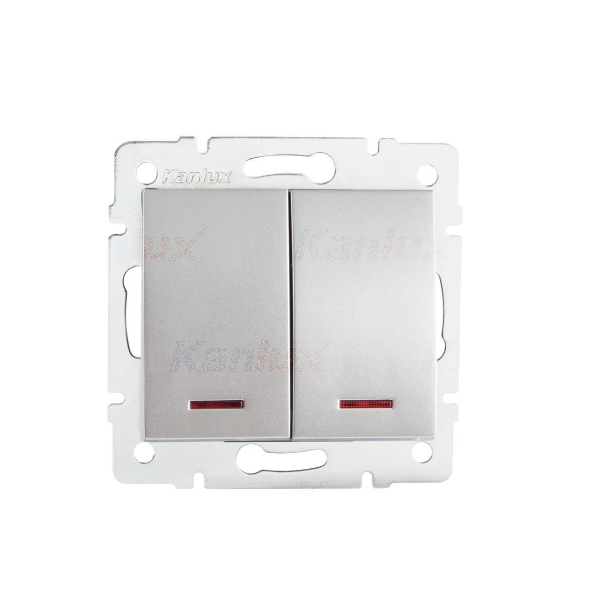 Kanlux Łącznik zwierny podwójny LED LOGI 02-1023-143 sr 25189