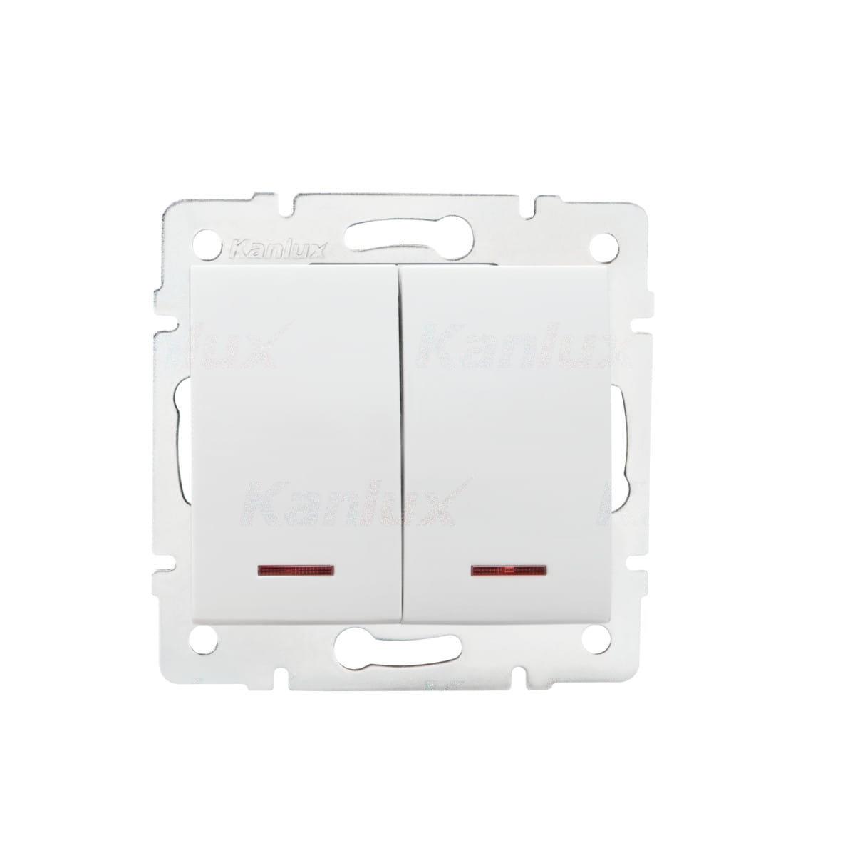 Kanlux Łącznik zwierny podwójny LED LOGI 02-1023-102 bi 25070