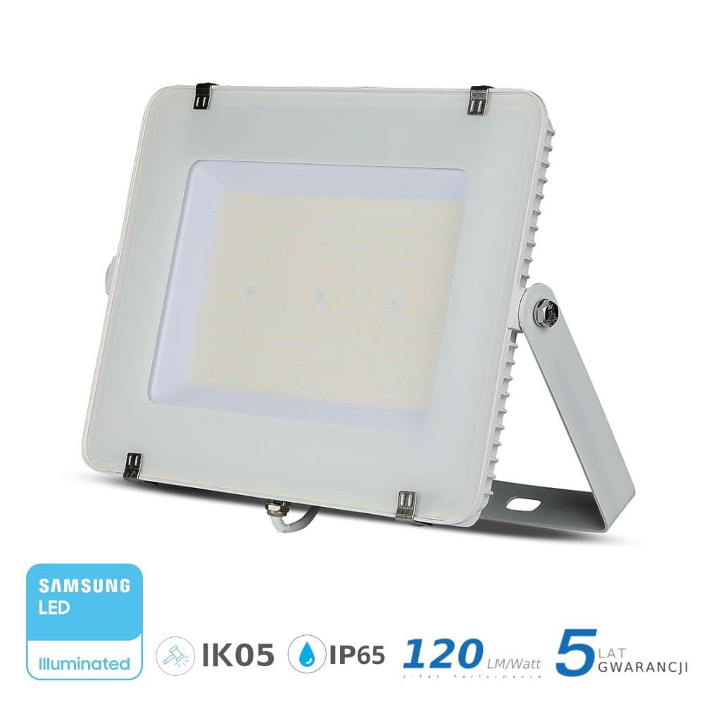 v-tac Projektor LED V-TAC 200W SAMSUNG CHIP SLIM Biały 120lm/W VT-206 6400K 24000lm