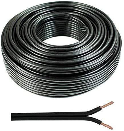 Seki Przewód głośnikowy 10 m  2 X 0,5 mm  100% CCA MIEDŹ; kabel audio czarny 311956