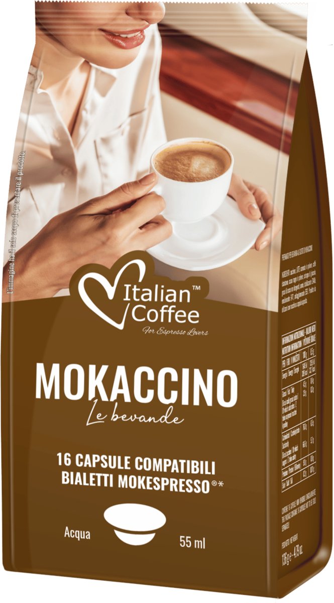 Mokaccino Italian Coffee kapsułki do BIALETTI Mokespresso - 16 kapsułek