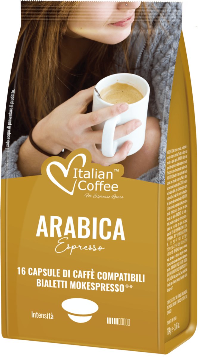 Arabica Italian Coffee kapsułki do BIALETTI Mokespresso - 16 kapsułek