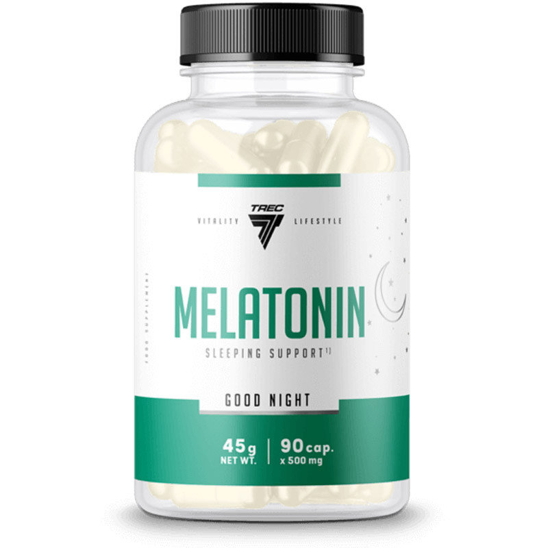 Zdjęcia - Witaminy i składniki mineralne Trec Nutrition TREC Vitality Melatonin 1mg - 90caps. - Melatonina 