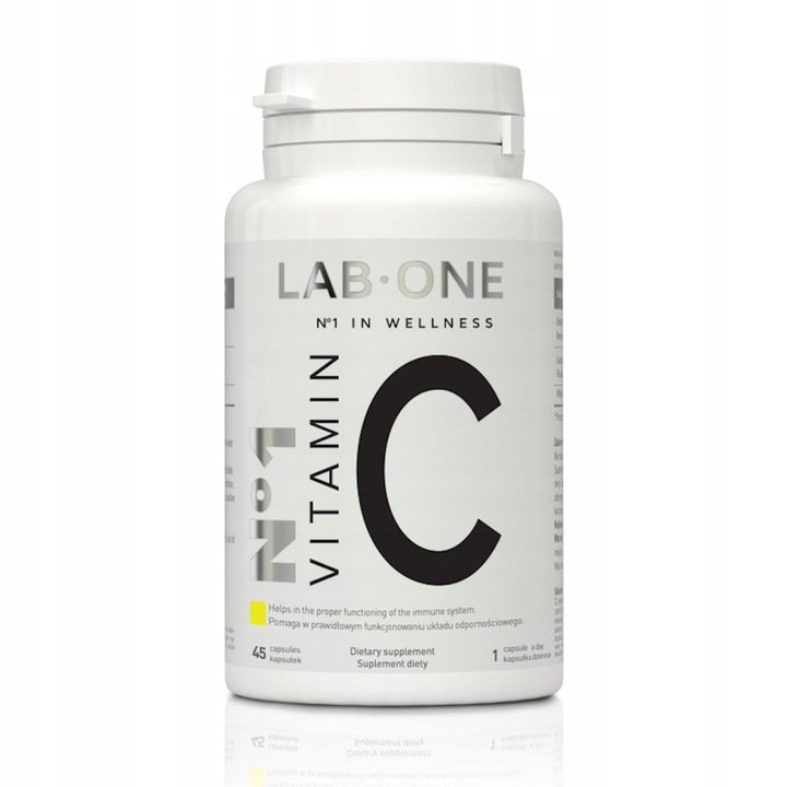 LAB ONE LAB ONE N1 Vitamin C (Witamina C, Odporność) 1000mg 3 x 45 Kapsułek