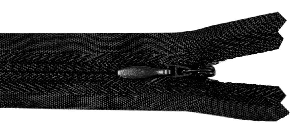 Zamek Nie Rozdzielczy Kryty 35 Cm ( Czarny )