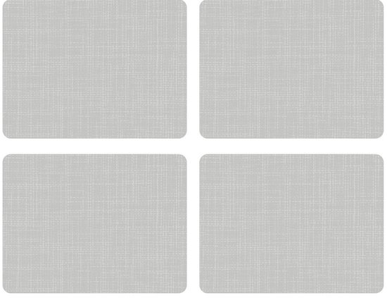 Hessian Grey Podkładki Duże 4 Szt