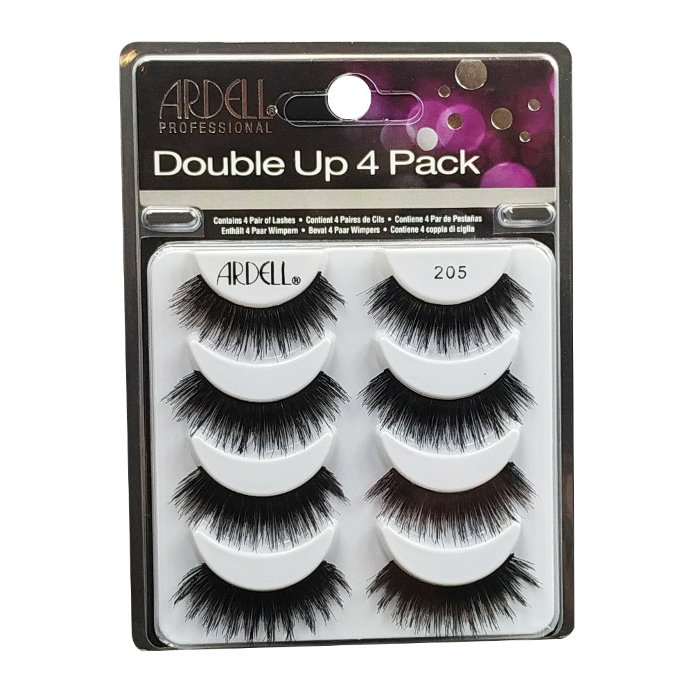 Ardell, Rzęsy pełne Black Double Up Lash 205 4-pak n158