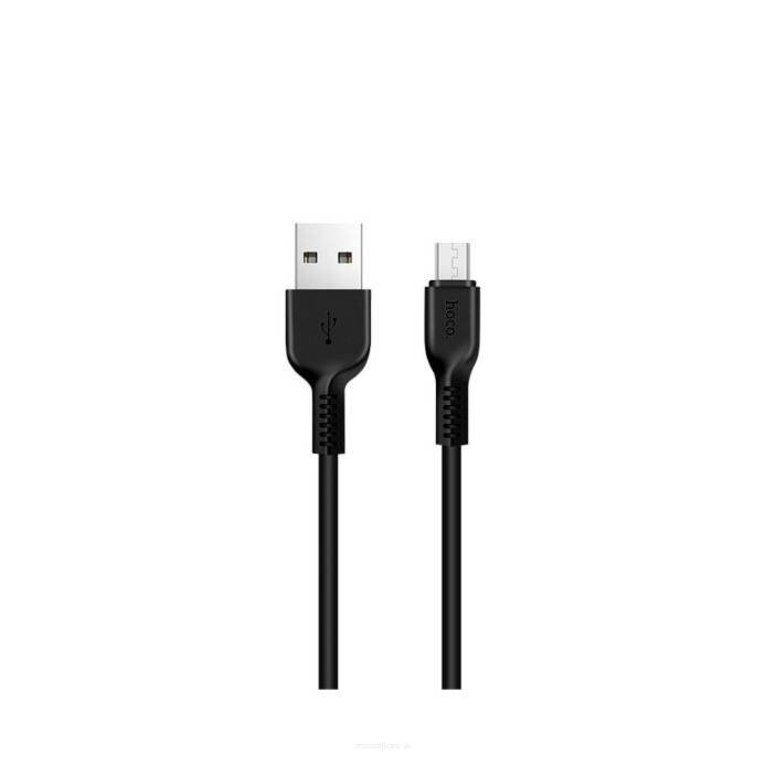 Zdjęcia - Kabel Hoco  USB  USB-A - microUSB 2 m Czarny  (X20)