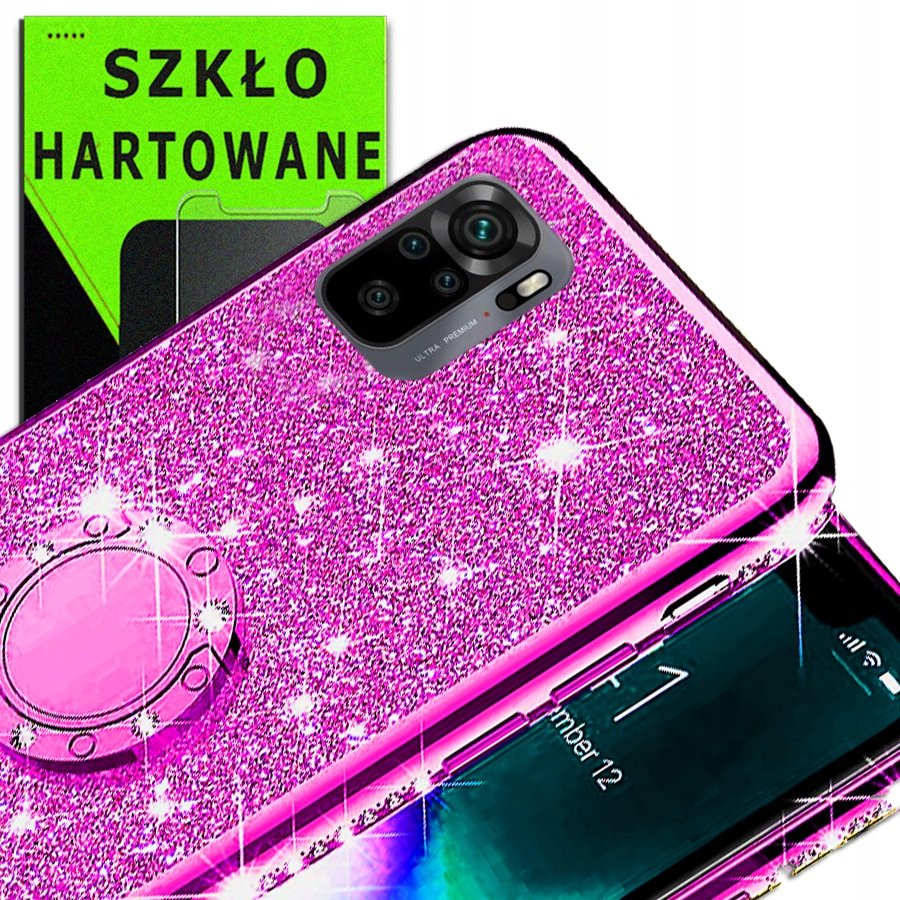 Etui OXYGEN BlinG do Redmi NOTE 10 + szkło 9H