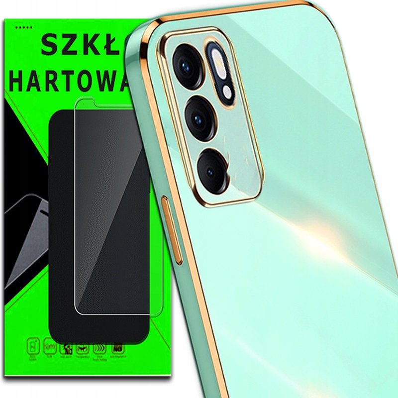 Etui OXYGEN GLOW do RENO 5Z 5G + szkło hartowane