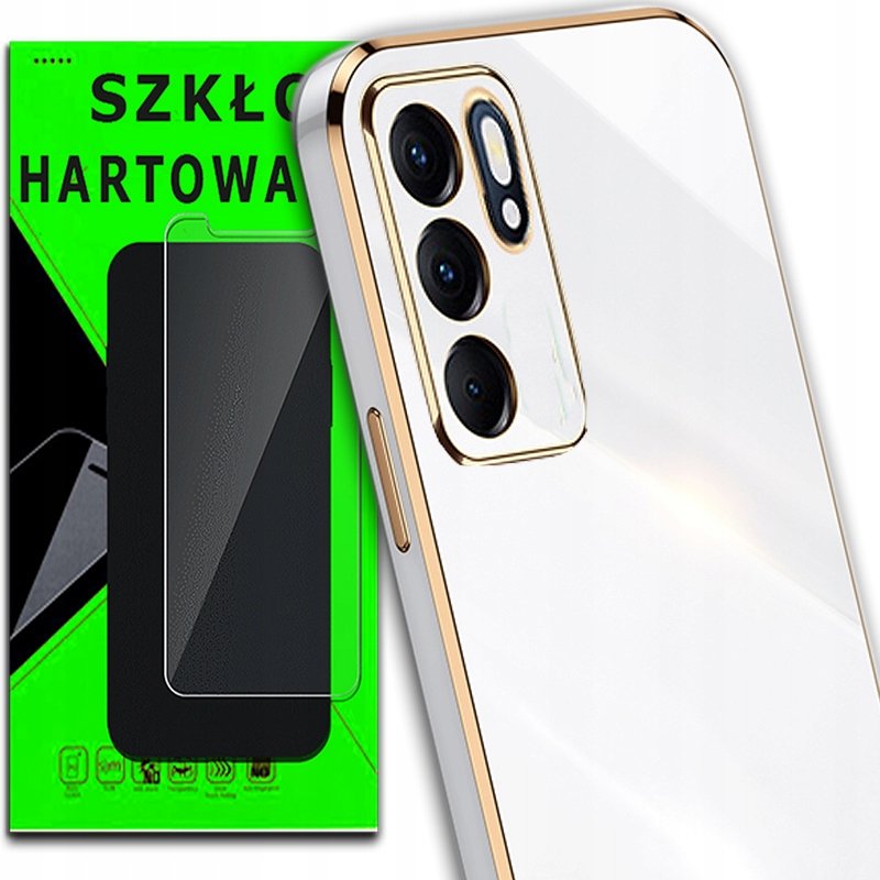 Etui OXYGEN GLOW do RENO 5Z 5G + szkło hartowane