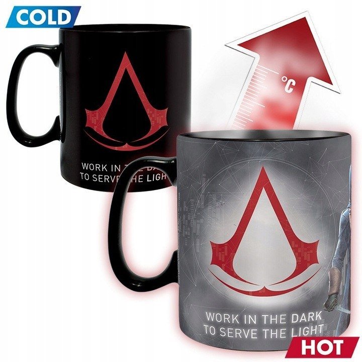 ABYstyle Studio Abystyle, filiżanka z efektem termicznym, 460 ml, ABYMUG417, z motywem Assassin's Creed (Abysse Corp_ABYMUG417)