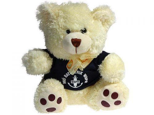 Miś Ratownik WOPR duży kremowy