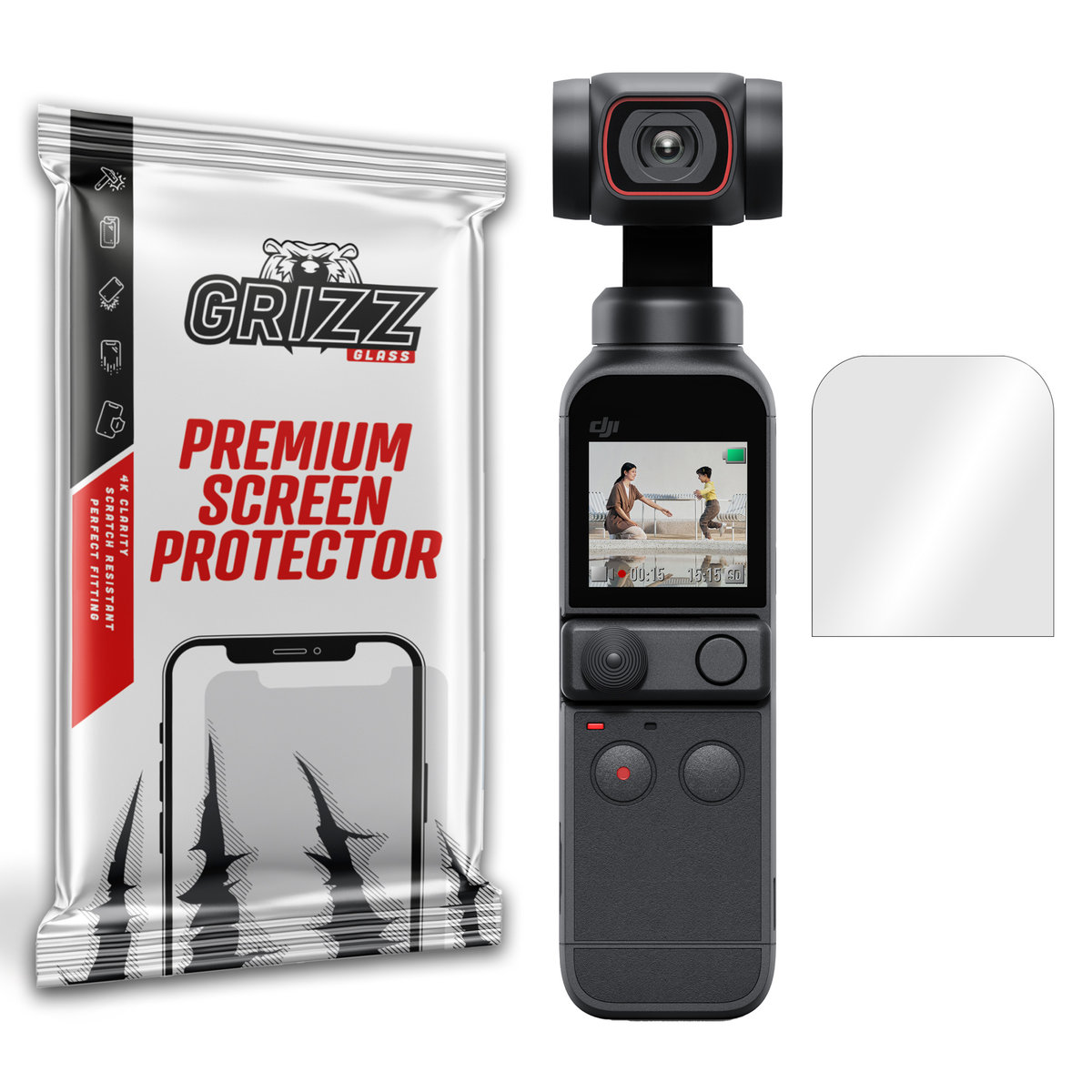 GrizzGlass HybridGlass szkło hybrydowe do DJI POCKET 2