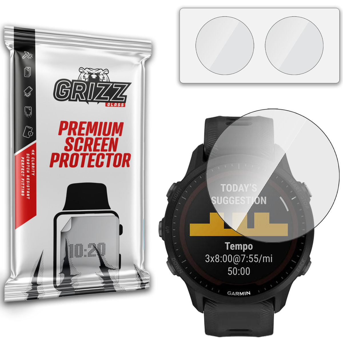 GrizzGlass HybridGlass szkło hybrydowe do Garmin Forerunner 955
