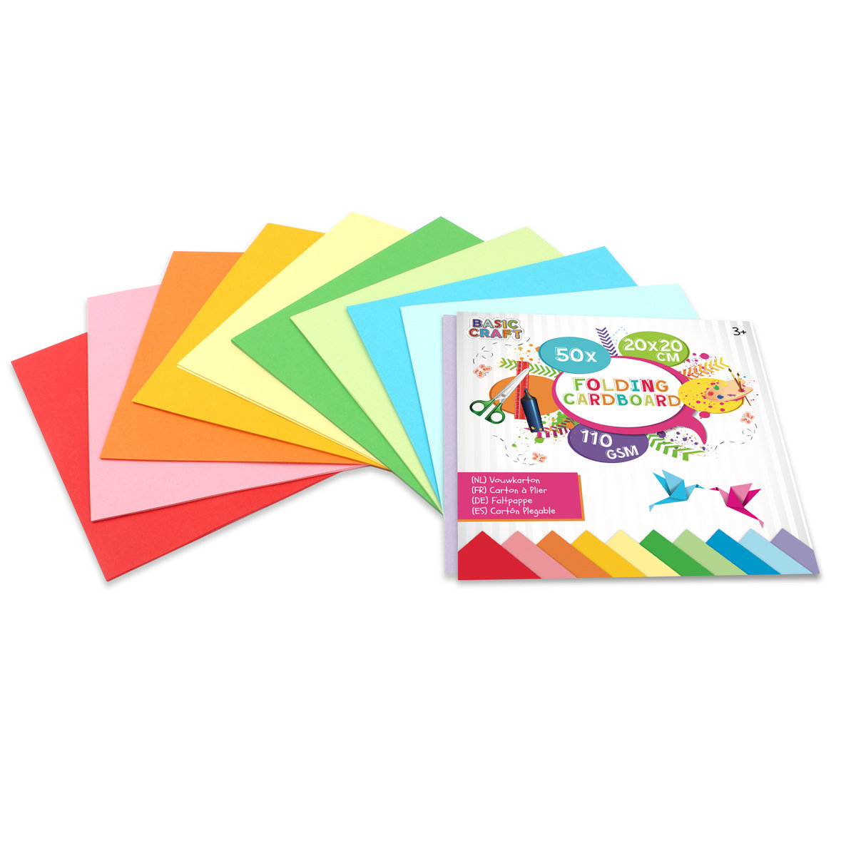 Karton Składany 20X20Cm, 110 G/M?, 50 Arkuszy