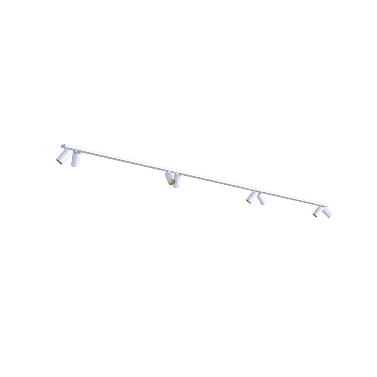 Nowodvorski Lampa punktowa listwa natynkowa MONO VIII dł. 2x 200cm GU10 biały złoty 7696