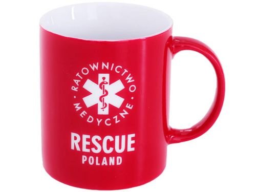 Kubek Rescue Poland Ratownictwo Medyczne 250 Ml Kno1 Czerwony
