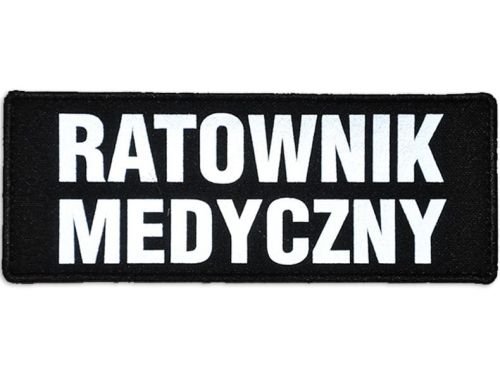Emblemat Ratownik Medyczny Odblaskowy Na Rzepie 13 X 5 Cm
