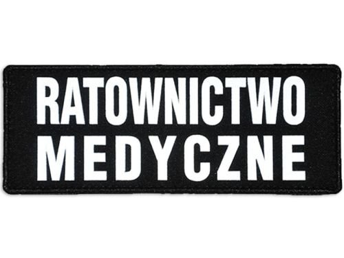 Emblemat Ratownictwo Medyczne Odblaskowy Na Rzepie 13 X 5 Cm
