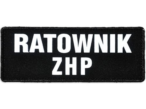 Emblemat Ratownik Zhp Odblaskowy Na Rzepie 13 X 5 Cm
