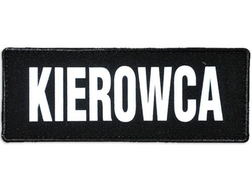 Emblemat Kierowca Odblaskowy Na Rzepie 13 X 5 Cm