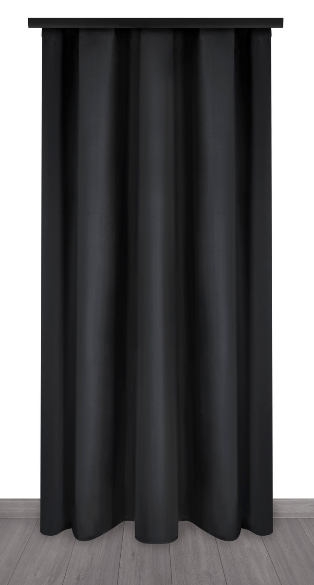 Zasłona Klasyczny Grafit Przelotka 140X260Cm