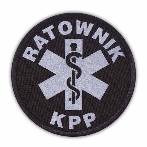 Emblemat Odblaskowy Ratownik Kpp Na Rzepie 8,5 Cm