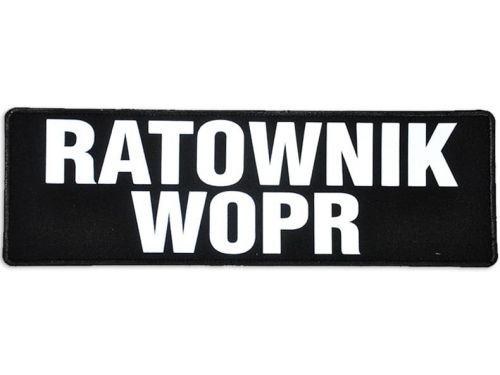 Emblemat Ratownik Wopr Odblaskowy Na Rzepie 31 X 10 Cm