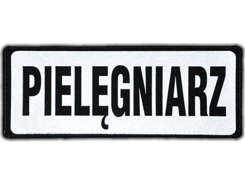 Emblemat Pielęgniarz Odblaskowy Na Rzepie 13 X 5 Cm Nowy