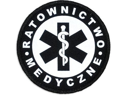 Emblemat Odblaskowy Ratownictwo Medyczne Na Rzepie 8,5 Cm