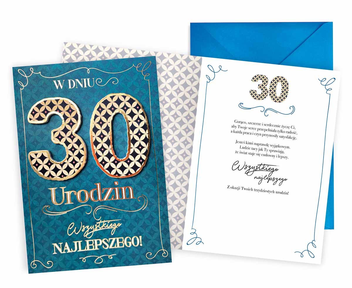 Karnet Urodziny 30 - Kukartka