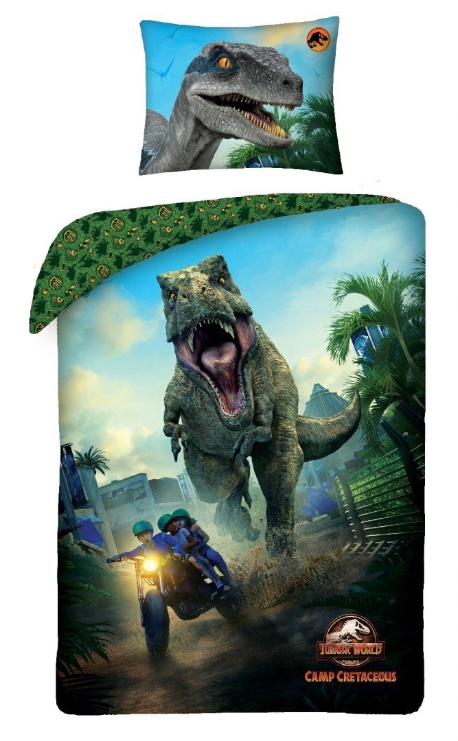 Halantex pościel dziecieca 140x200 dinozaur T-rex Jurasic World