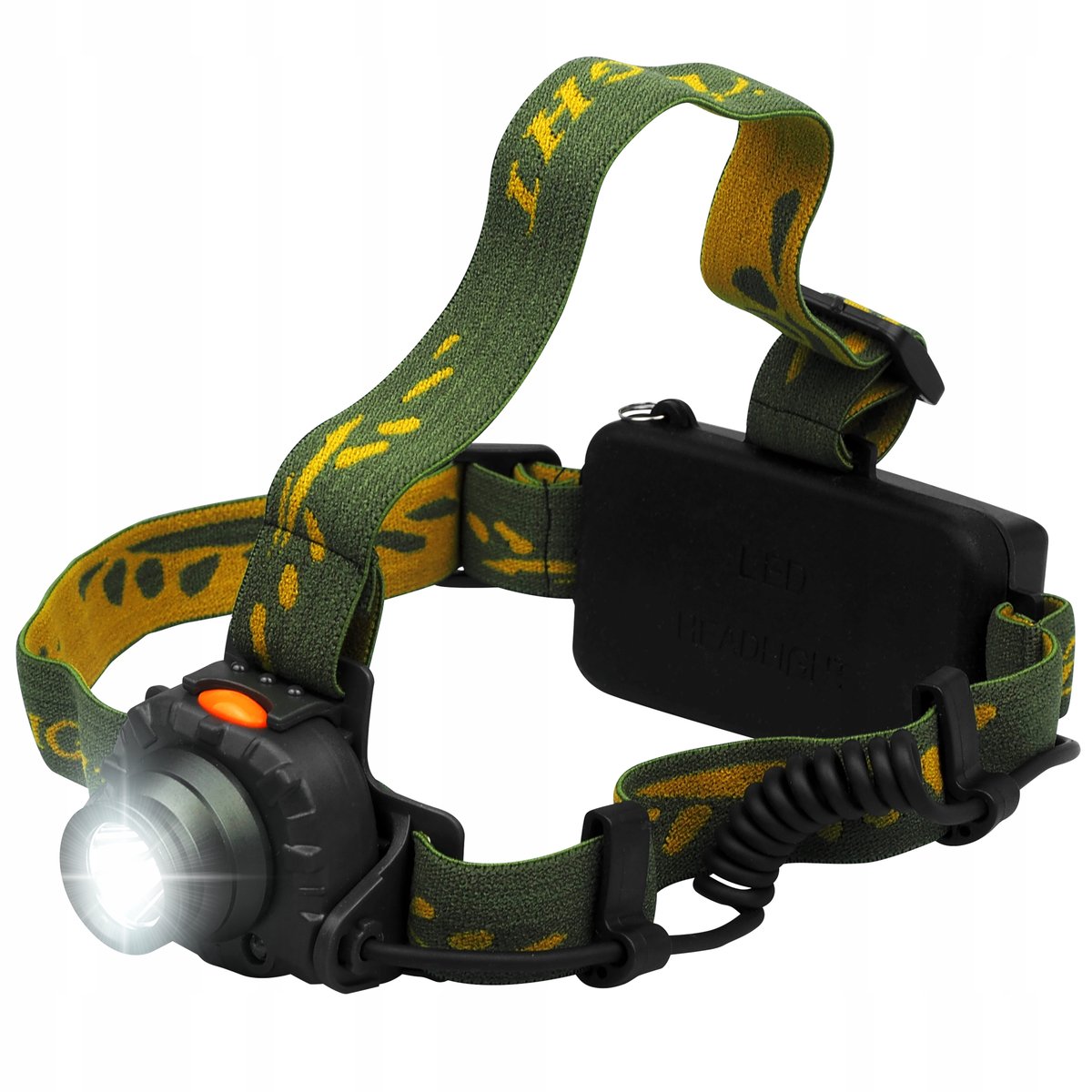 Mocna Latarka Czołowa 3 Tryby Czujnik Ruchu