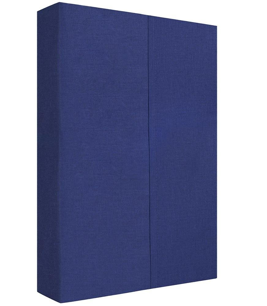 Prześcieradło Bawełniane 160X210 Granatowe Bez Gumki Tradycyjne