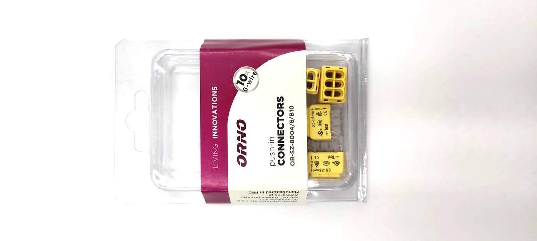 Geberit instalacyjna wciskana 5-przewodowa na drut 0,75-2,5mm2 IEC 300V/24A Blister 10 szt. OR-SZ-8004/5/B10