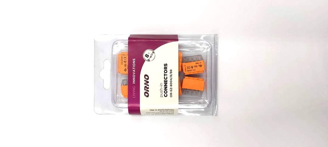 Geberit instalacyjna wciskana 8-przewodowa na drut 0,75-2,5mm2 IEC 300V/24A Blister 8 szt. OR-SZ-8004/8/B8