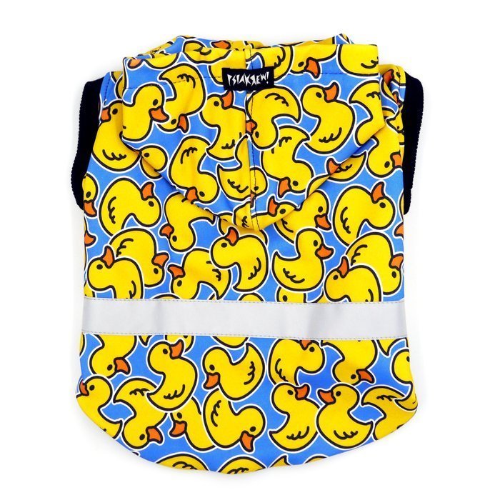 Bluza dla Psa z kapturem Ducky Duck, odblaskowy element, nadruk kaczuszki -XS