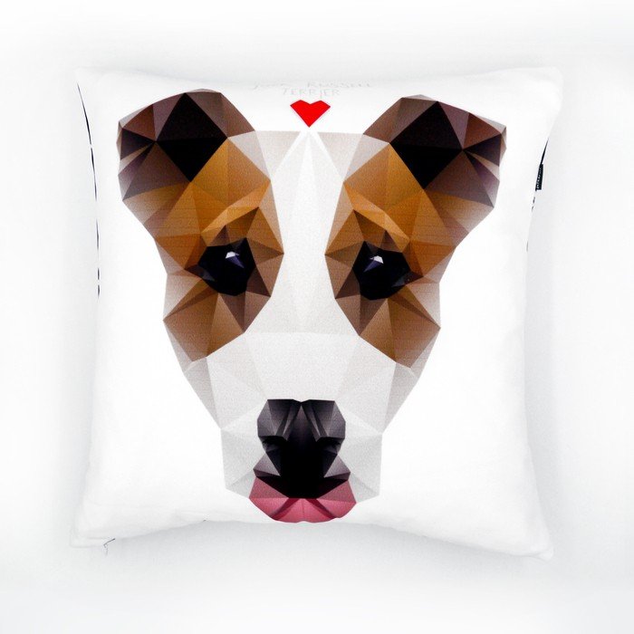 Jack Russell Terrier Poduszka Pies, Geometric Dog Psiakrew
