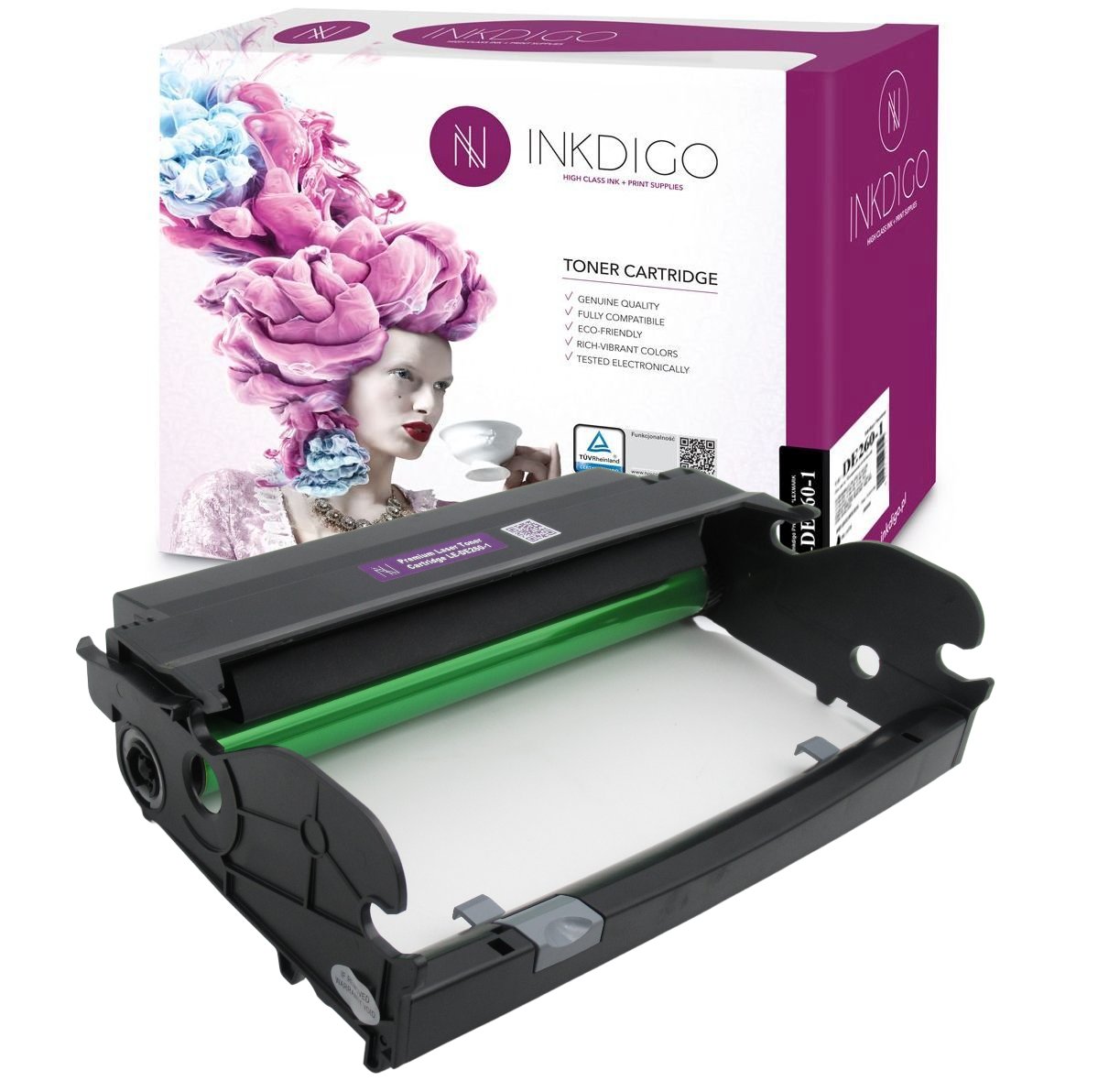 INKDIGO DE260 zgodny Bęben do Lexmark E260 360 460 462