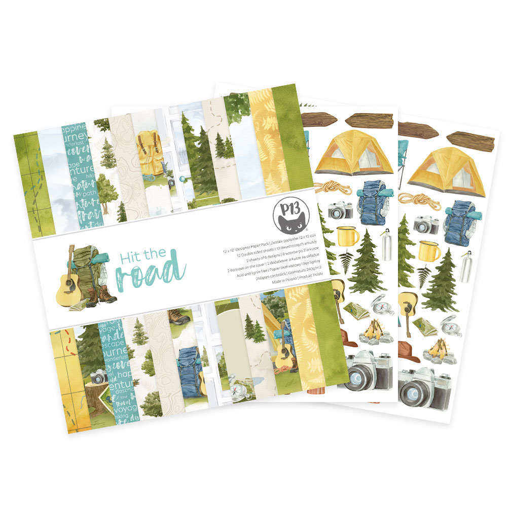 P13, Bloczek papierów, Hit the road, 12x12