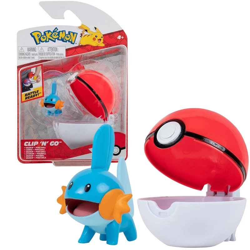 Pokemon Clip N Go Mudkip Figurka Pokeball