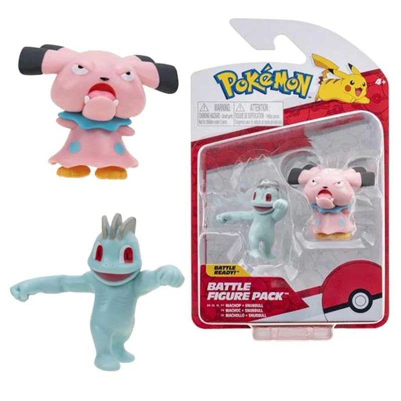 Pokemon 2 Figurki Machop I Snubbull