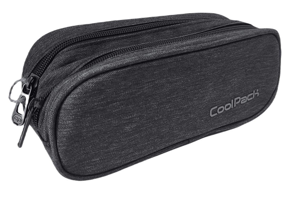PATIO, Piórnik Saszetka podwójna Coolpack CLever Snow, czarny