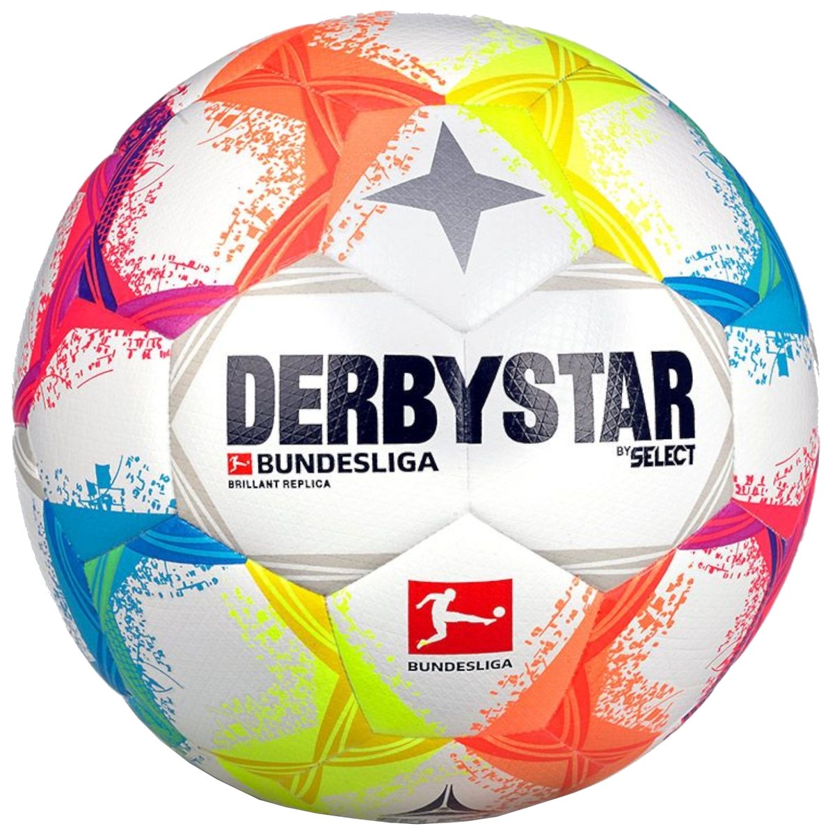 Derbystar Bundesliga Brillant Replica V22 Ball 1343X00022, Unisex, Piłki Do Piłki Nożnej, Wielokolorowe