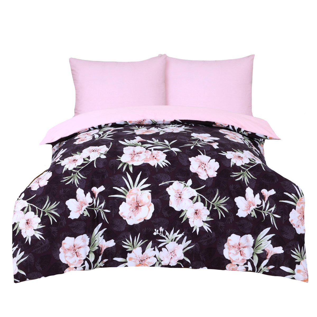 Pościel Bawełna 160X200 Cm + 2X Poduszki Kwiaty Captain Mike