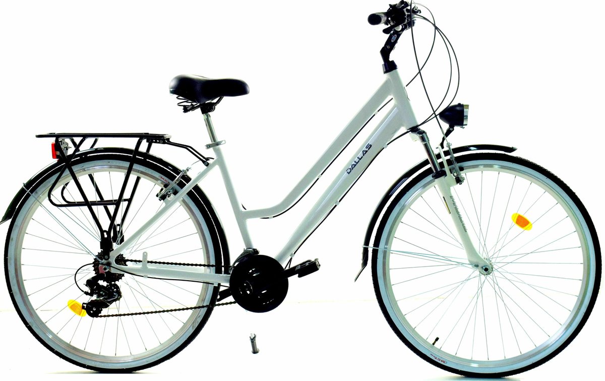 Dallas Bike City Trekking Alu 21spd 28 cali Biało-czarny